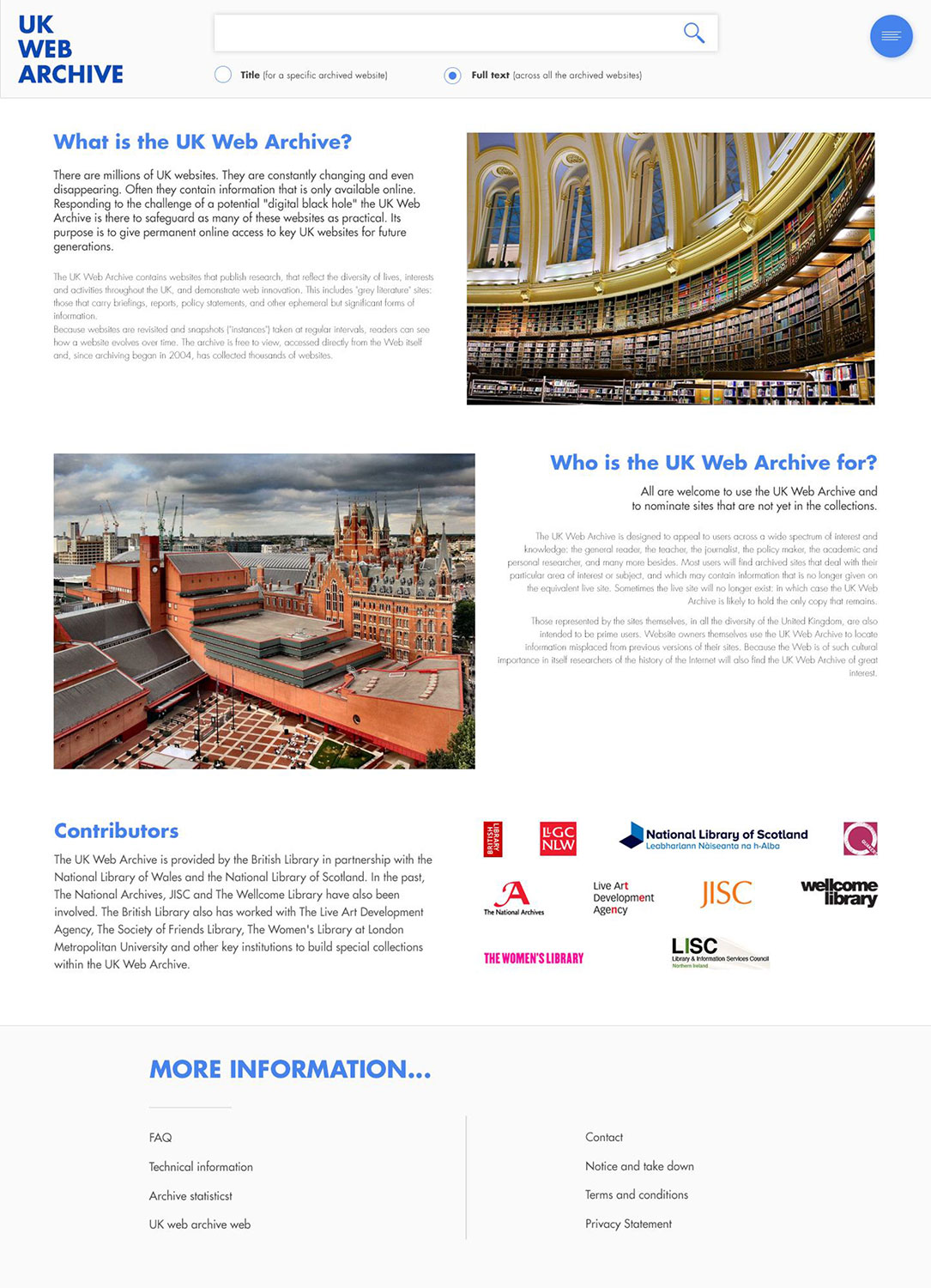 Open Web Archive - designed and coded well